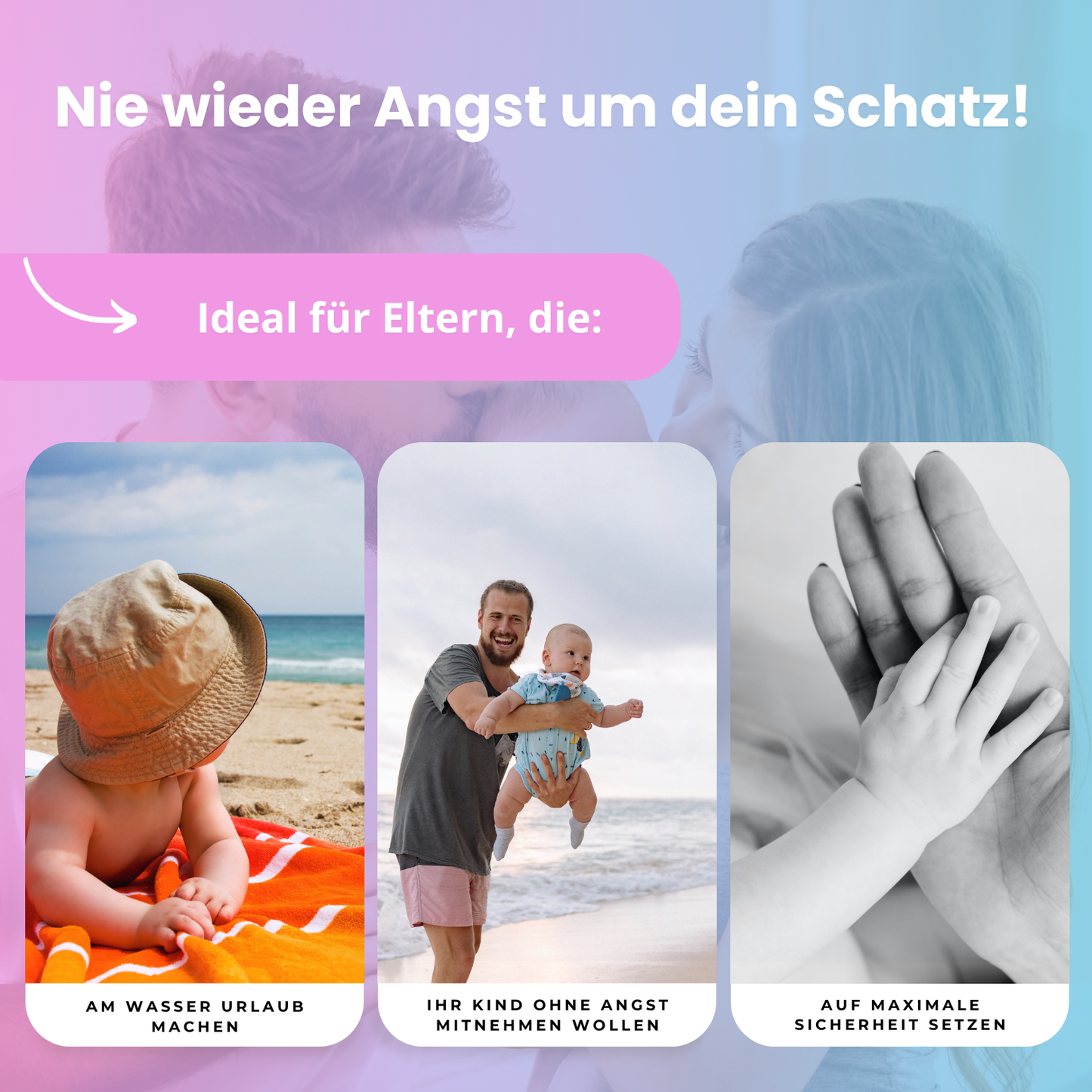 WaterCarry - Die ideale Babytrage für Abkühlung im Wasser