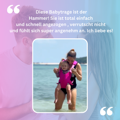 WaterCarry - Die ideale Babytrage für Abkühlung im Wasser