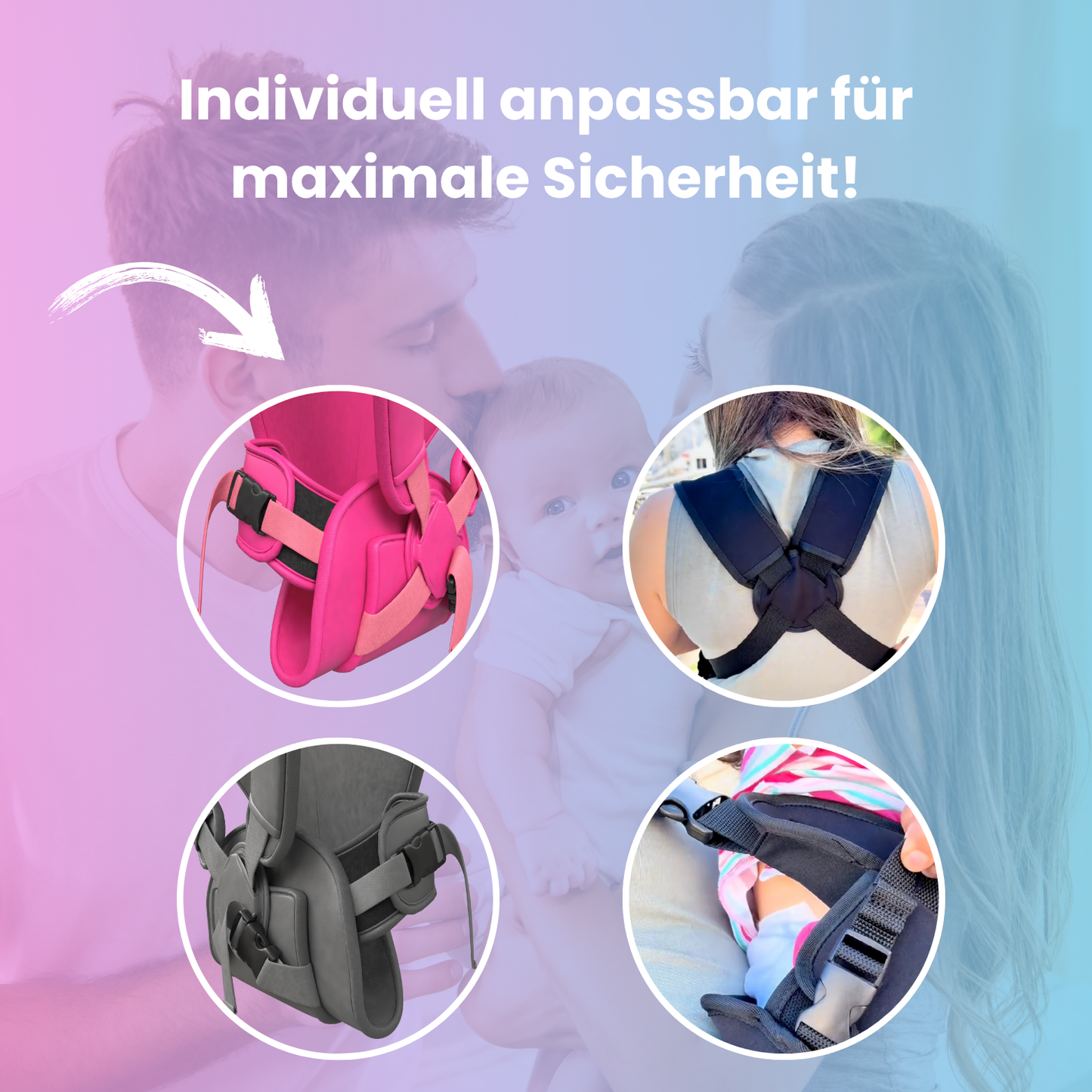 WaterCarry - Die ideale Babytrage für Abkühlung im Wasser